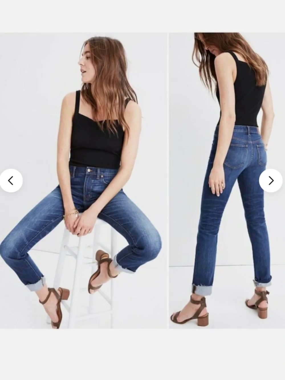 Madewell The Slim Boyfriend Raw Edge Raw-Hem Edition Jeans Size 27